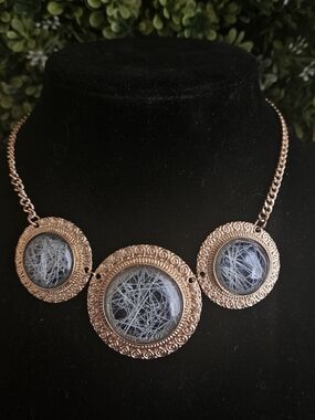 Gorgeous Golden and Green Statement Necklace